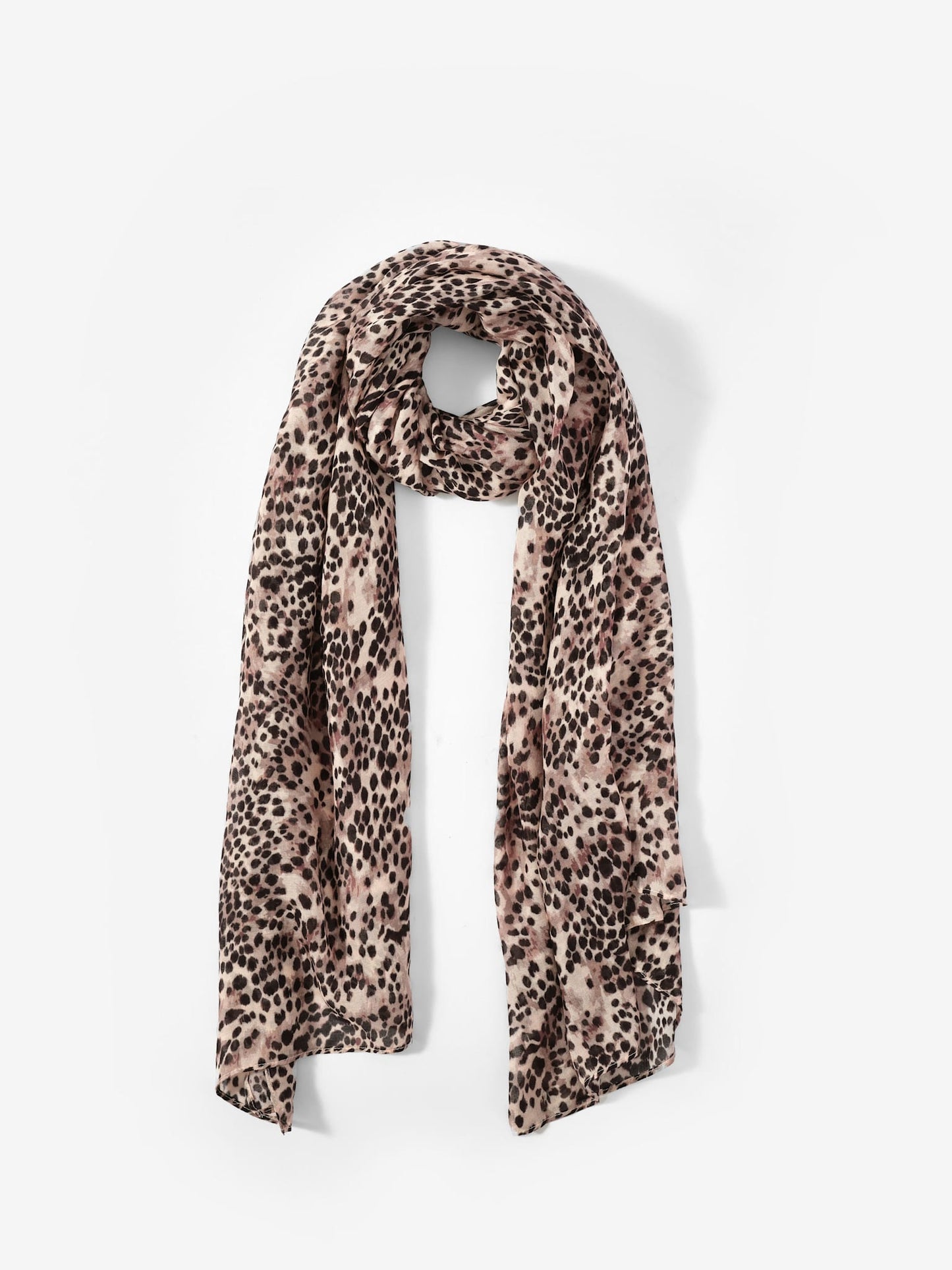 Leopard Print Lightweight Scarf