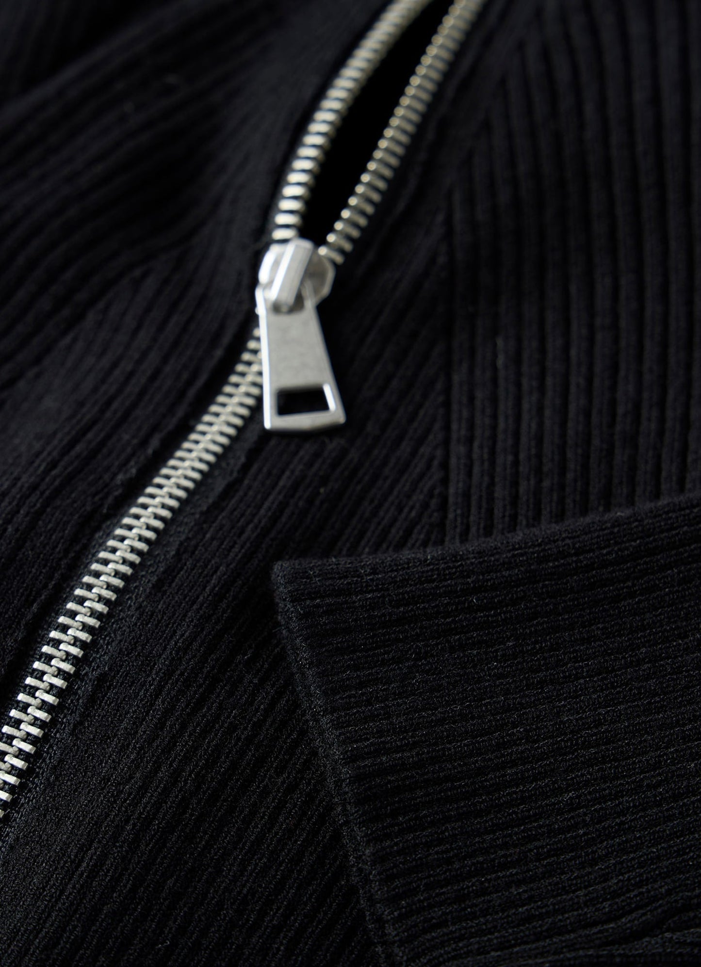 Black Ribbed Knit Maxi Dress