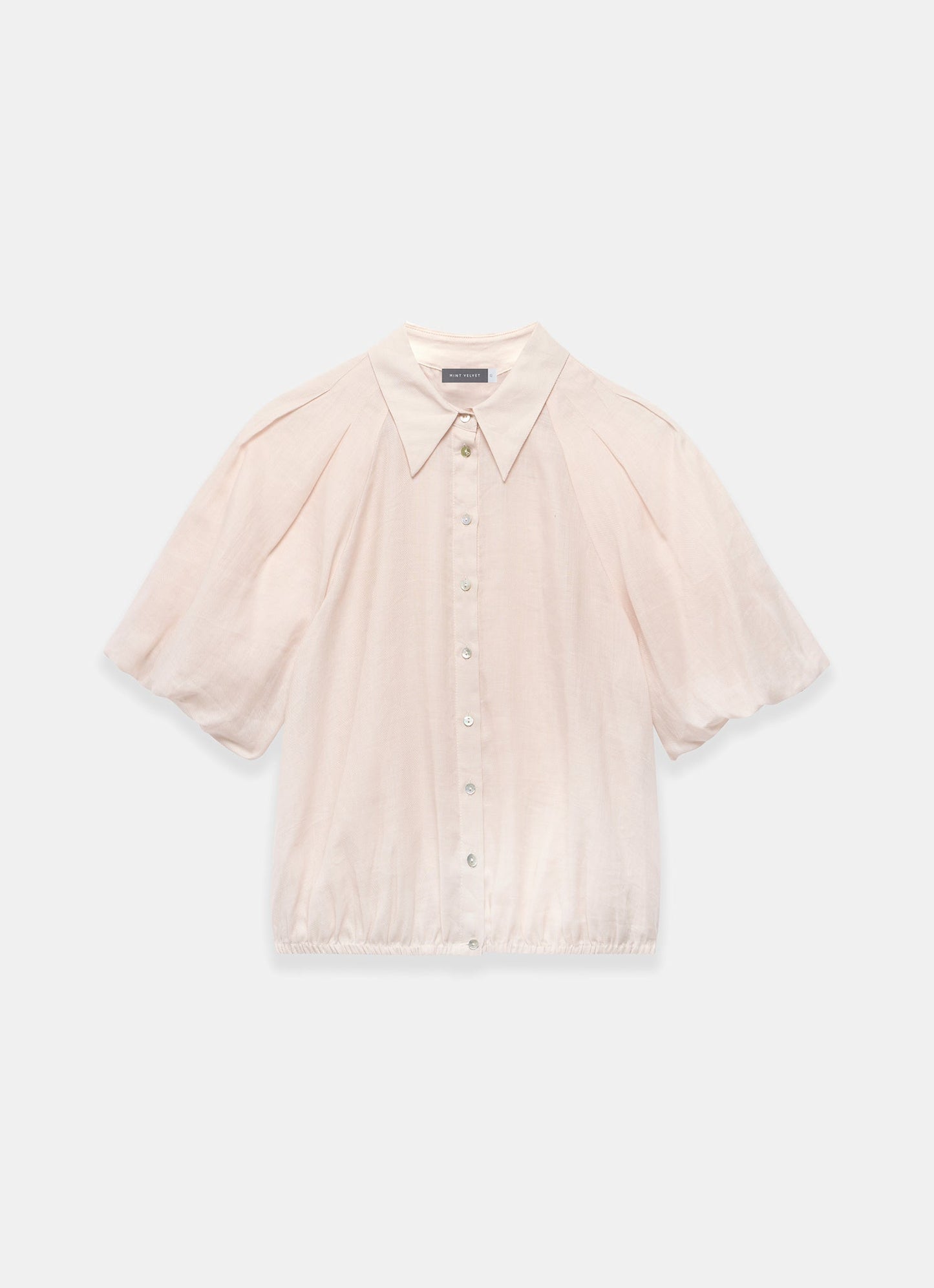 Pink Puff Sleeve Shirt
