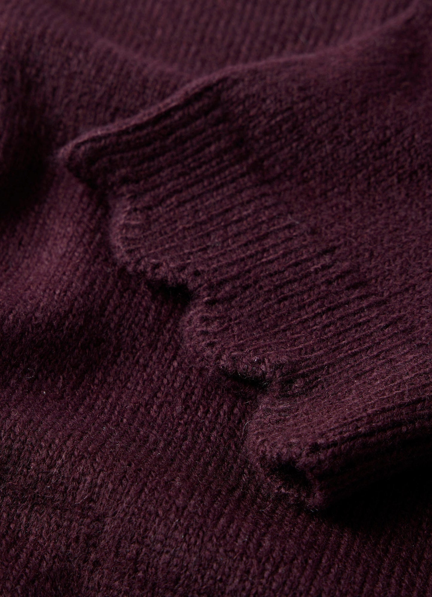 Burgundy Scallop Knit Top