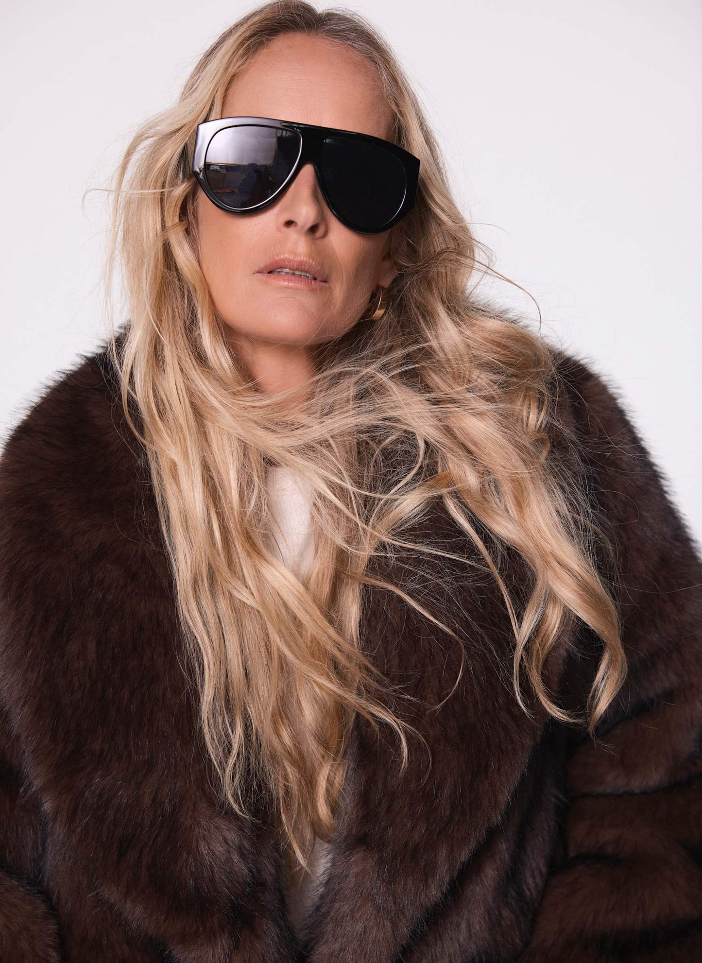 Brown Faux Fur Jacket