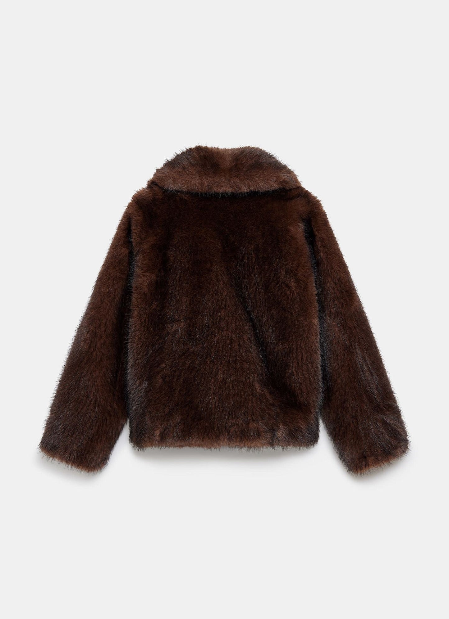 Brown Faux Fur Jacket