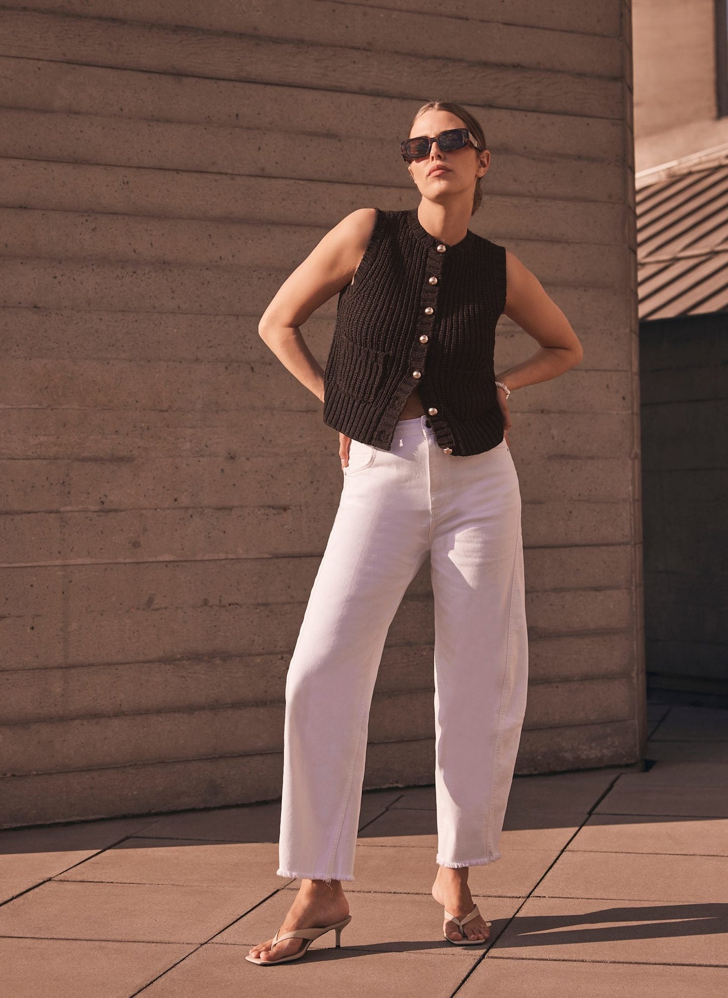 Brown Knit Waistcoat