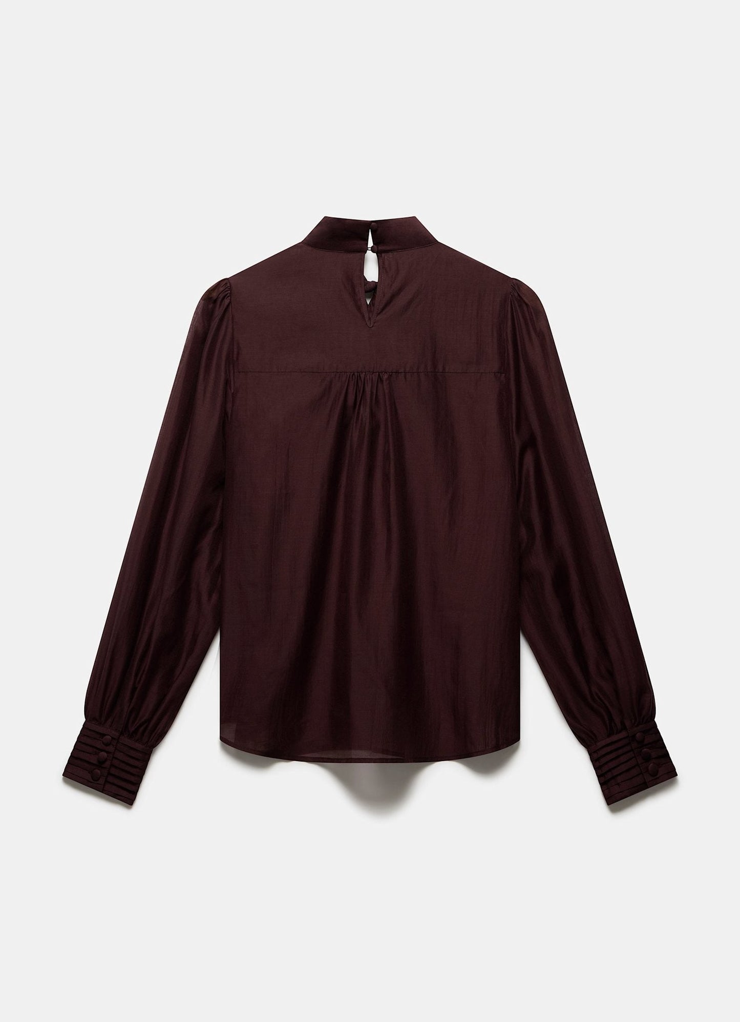 Burgundy Bow Detail Blouse