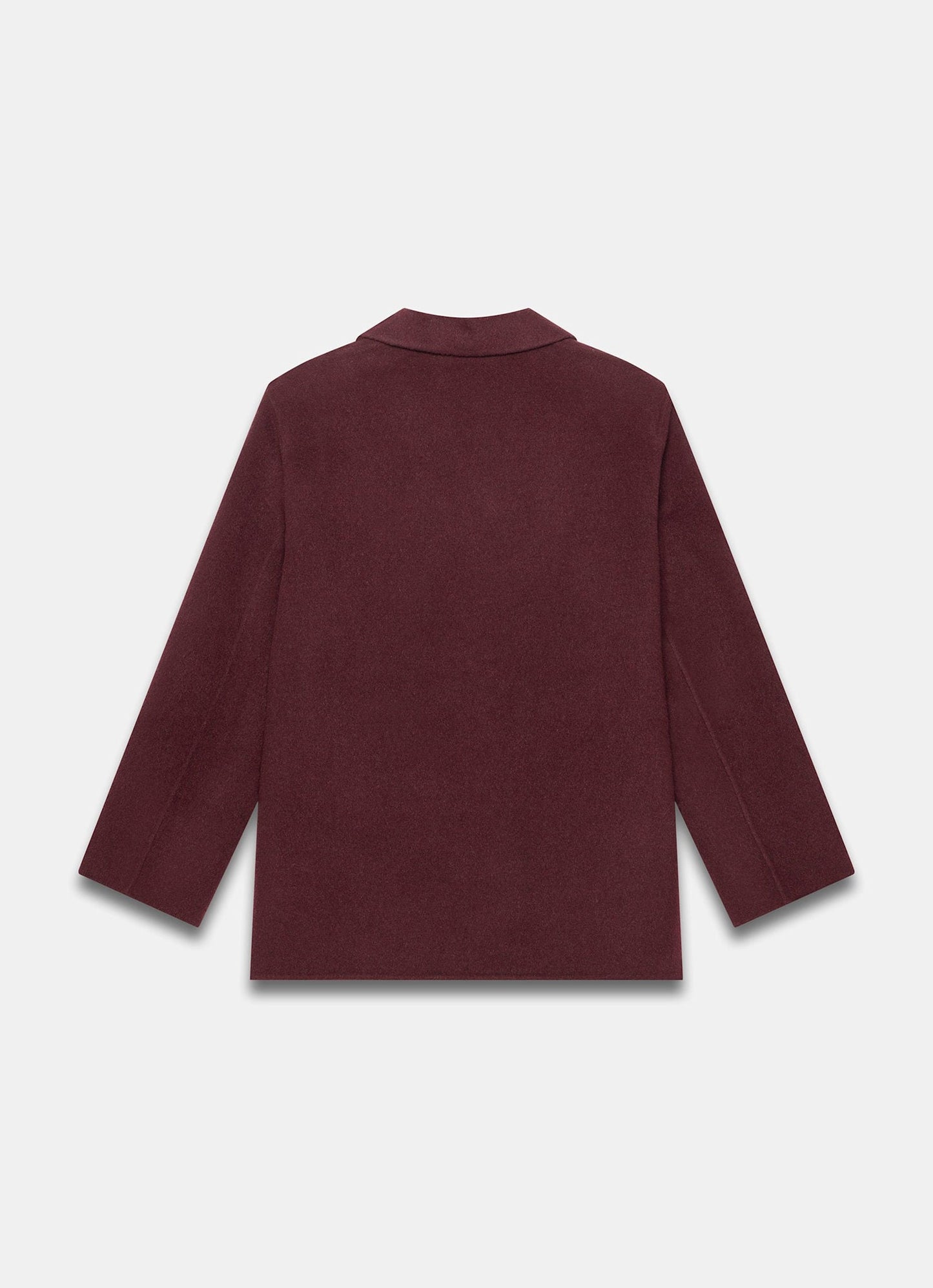 Burgundy Wool Blend Hand Finished Blazer