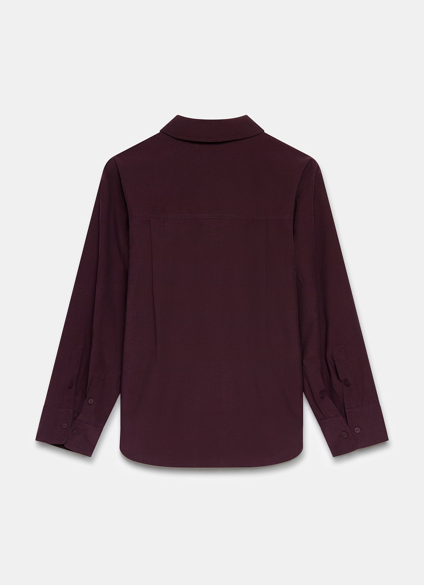 Burgundy Oversized Tailored Shirt