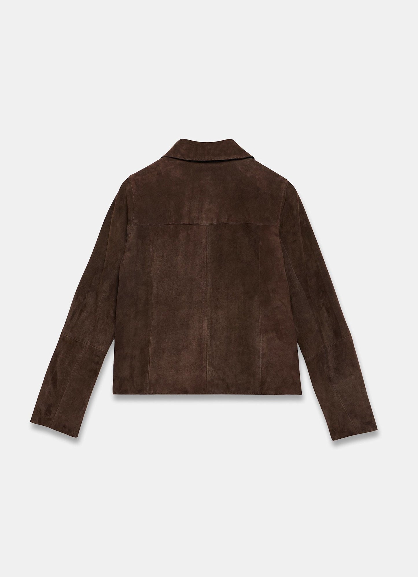 Brown Suede Pocket Detail Jacket