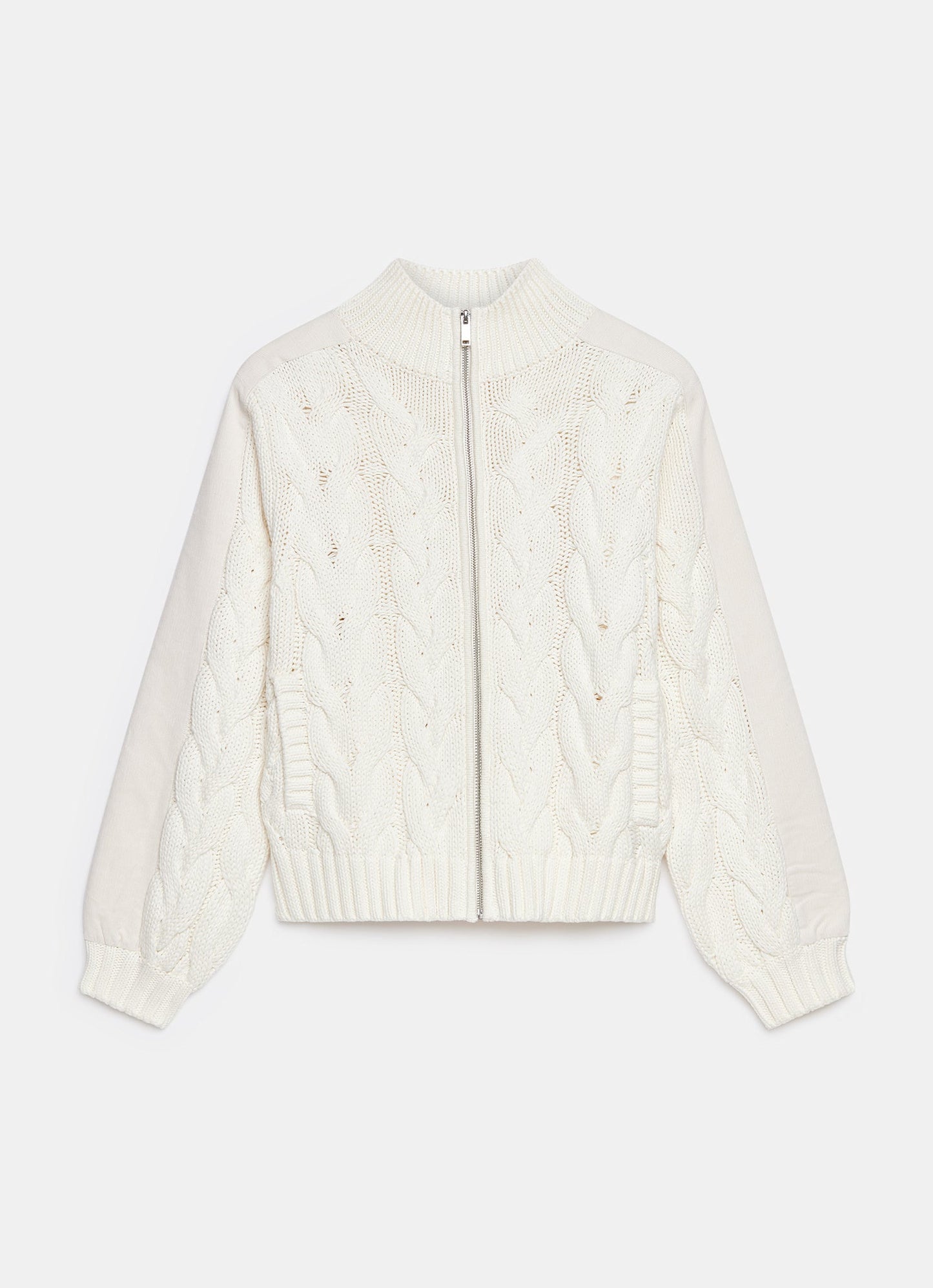 Cream Cable Knit Jacket