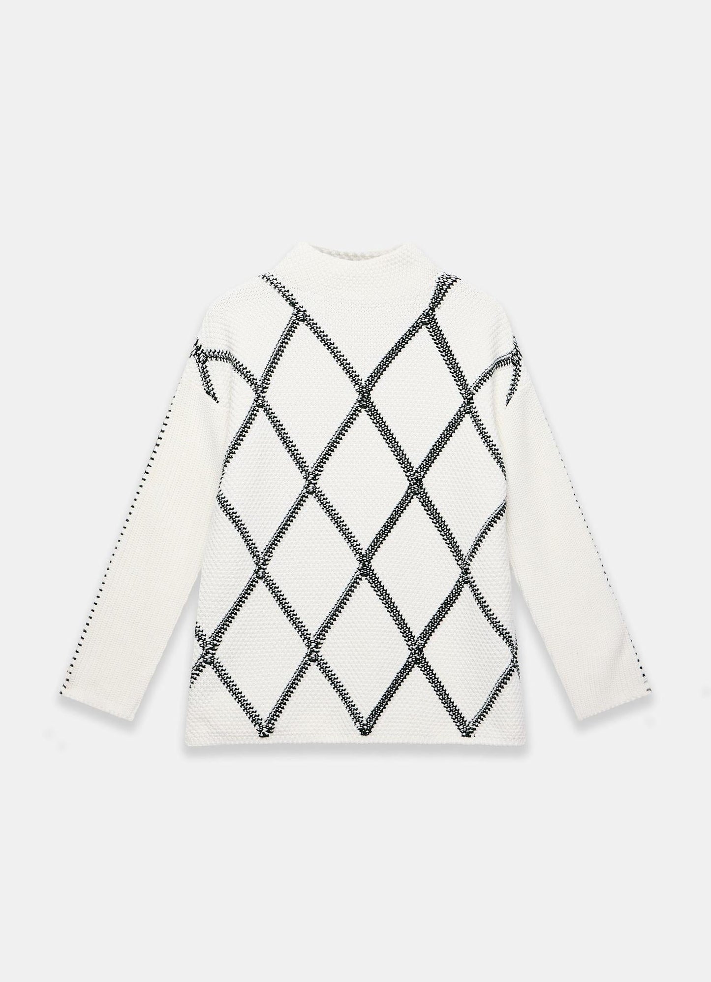 Cream Diamond Stitch Jumper