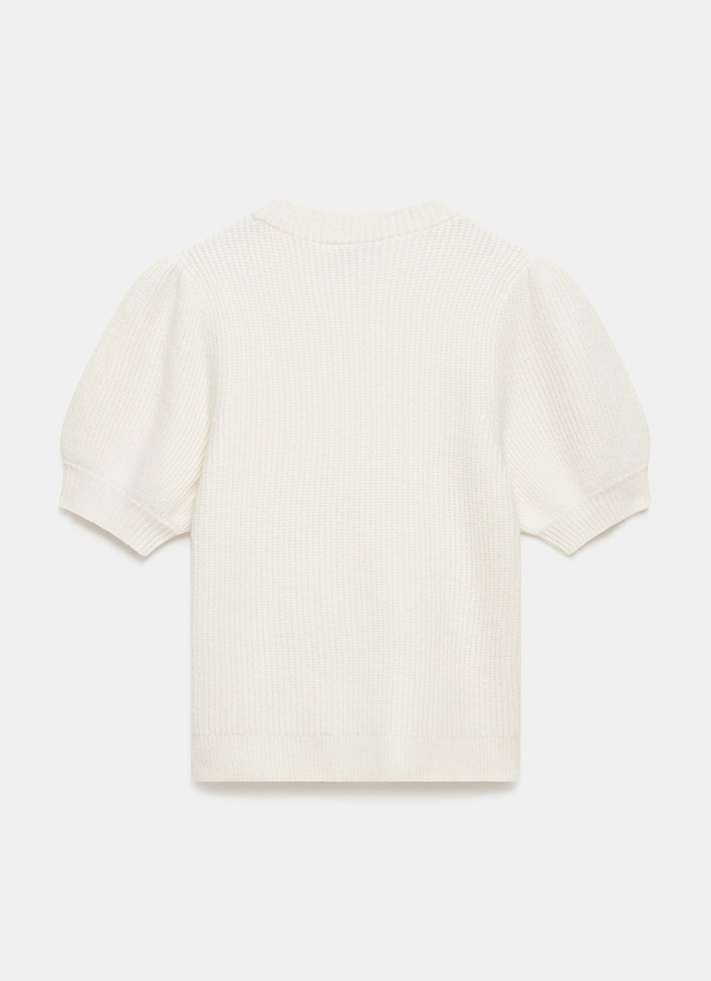 Cream Flower Knit Top