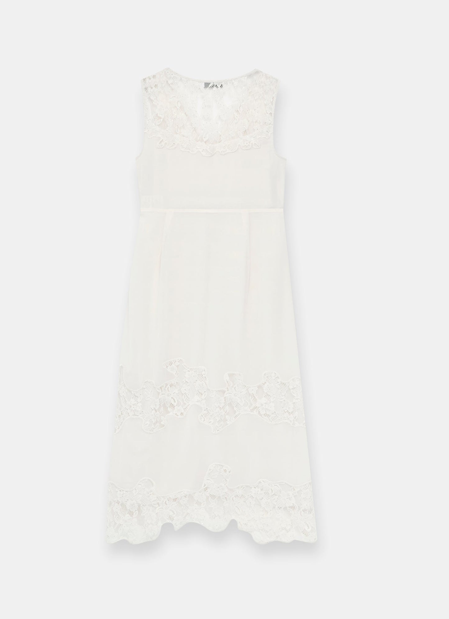 Cream Lace Midi Slip Dress