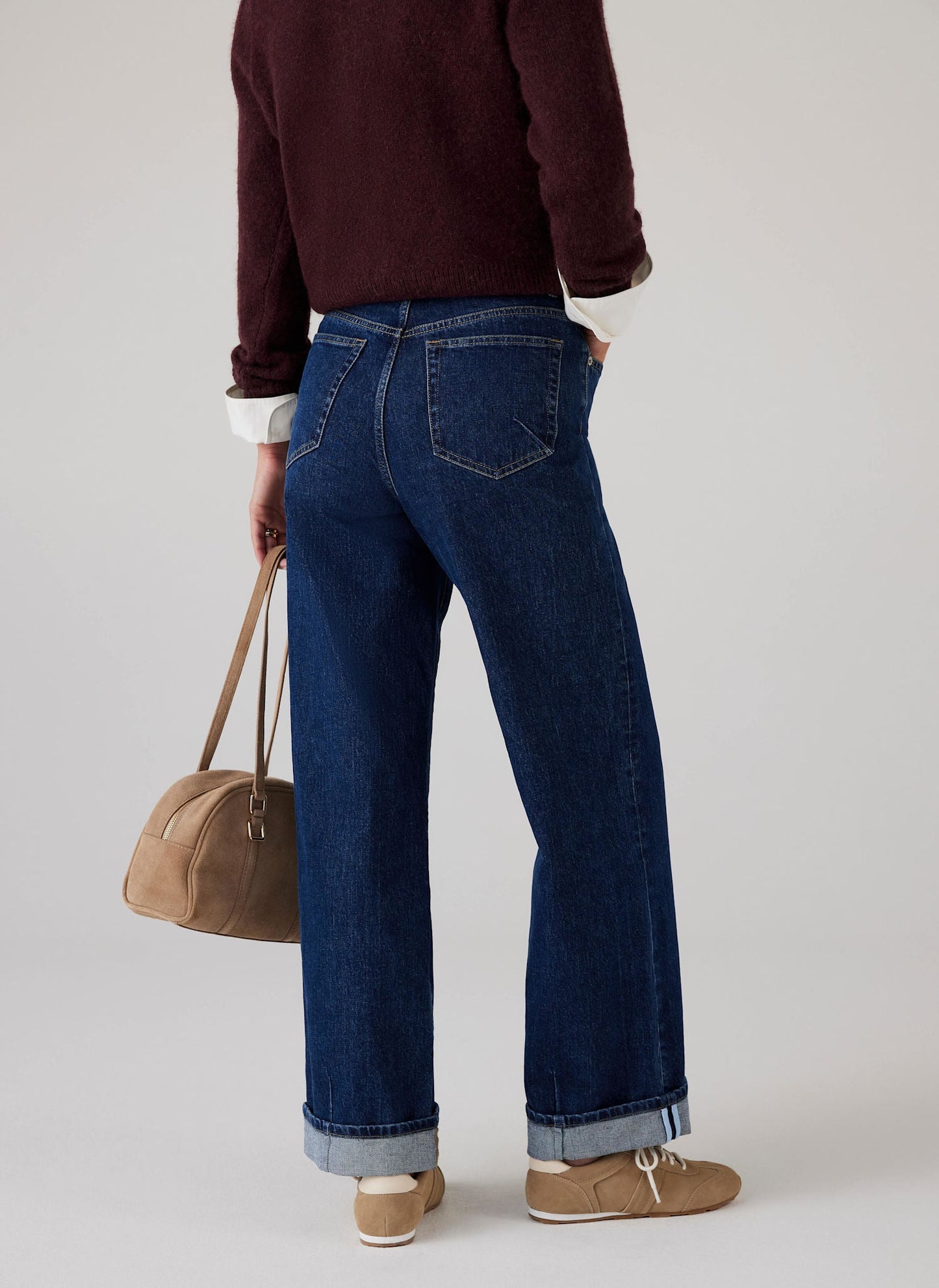 Dark Indigo Workable Wide Jeans