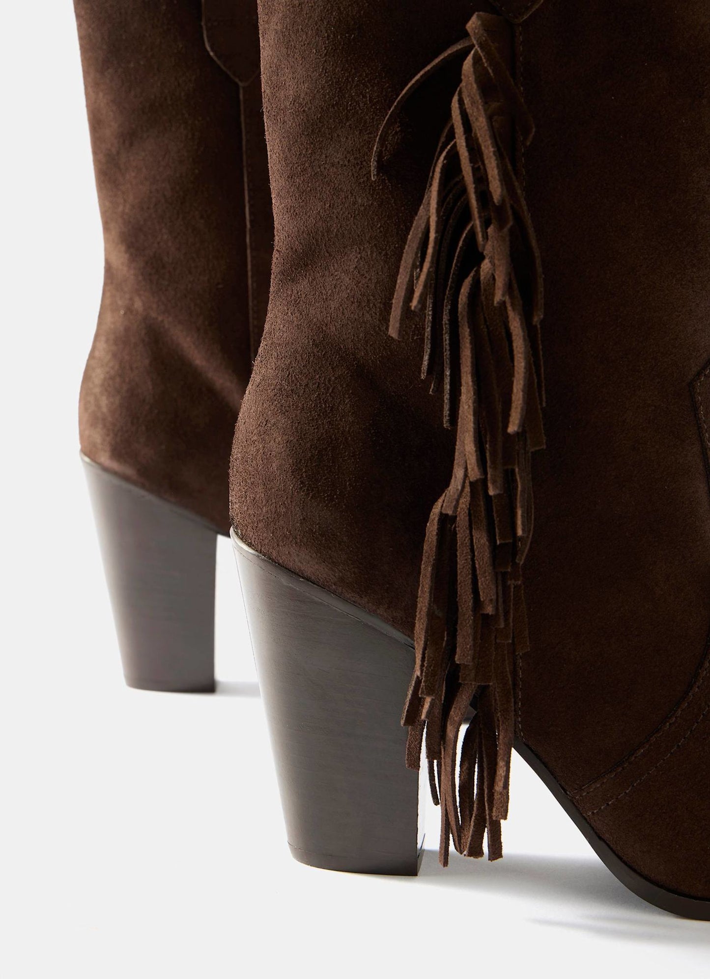 Flossie Brown Suede Tassel Boots