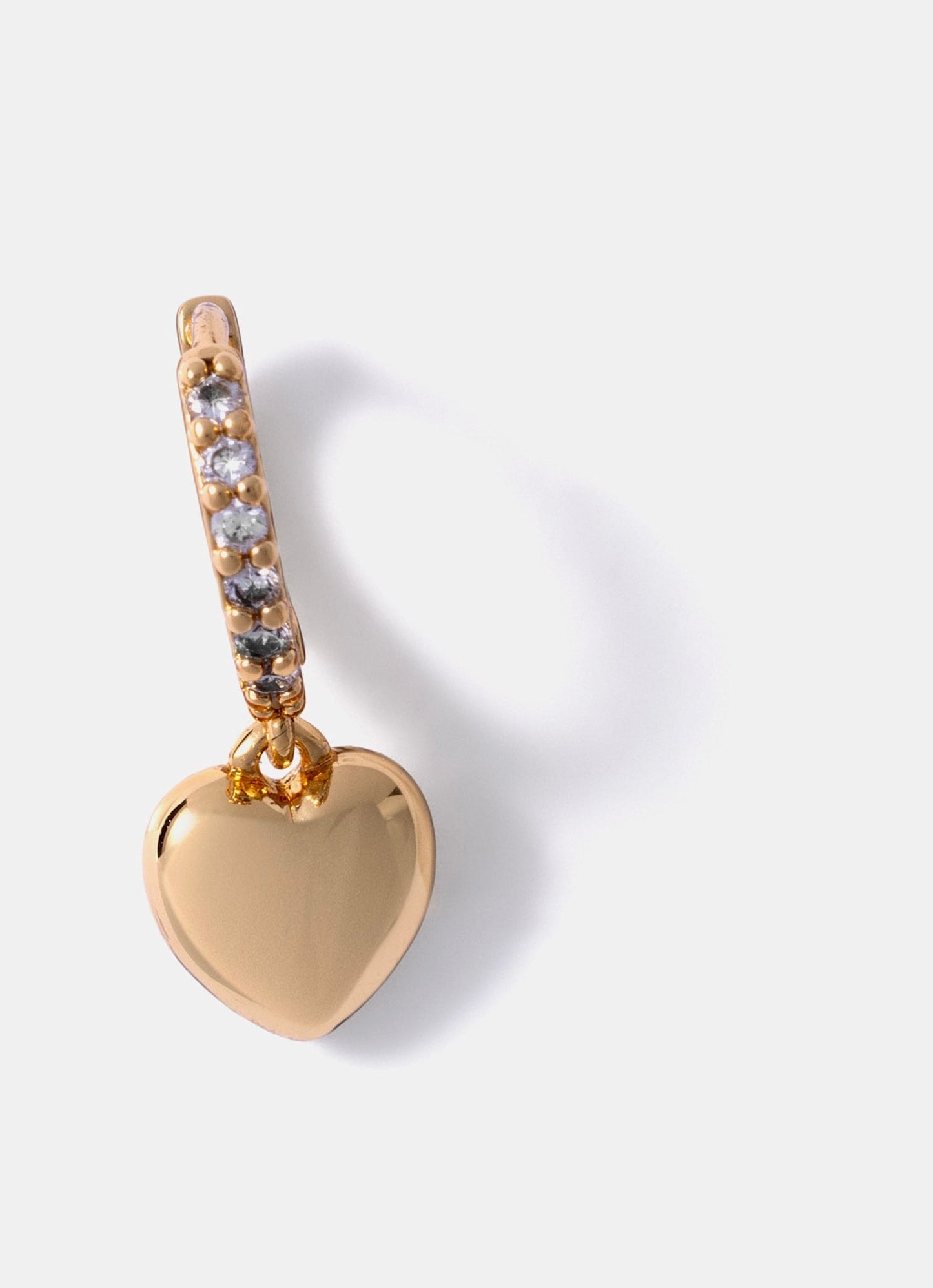 Gold Plated Diamante Hoop Earrings
