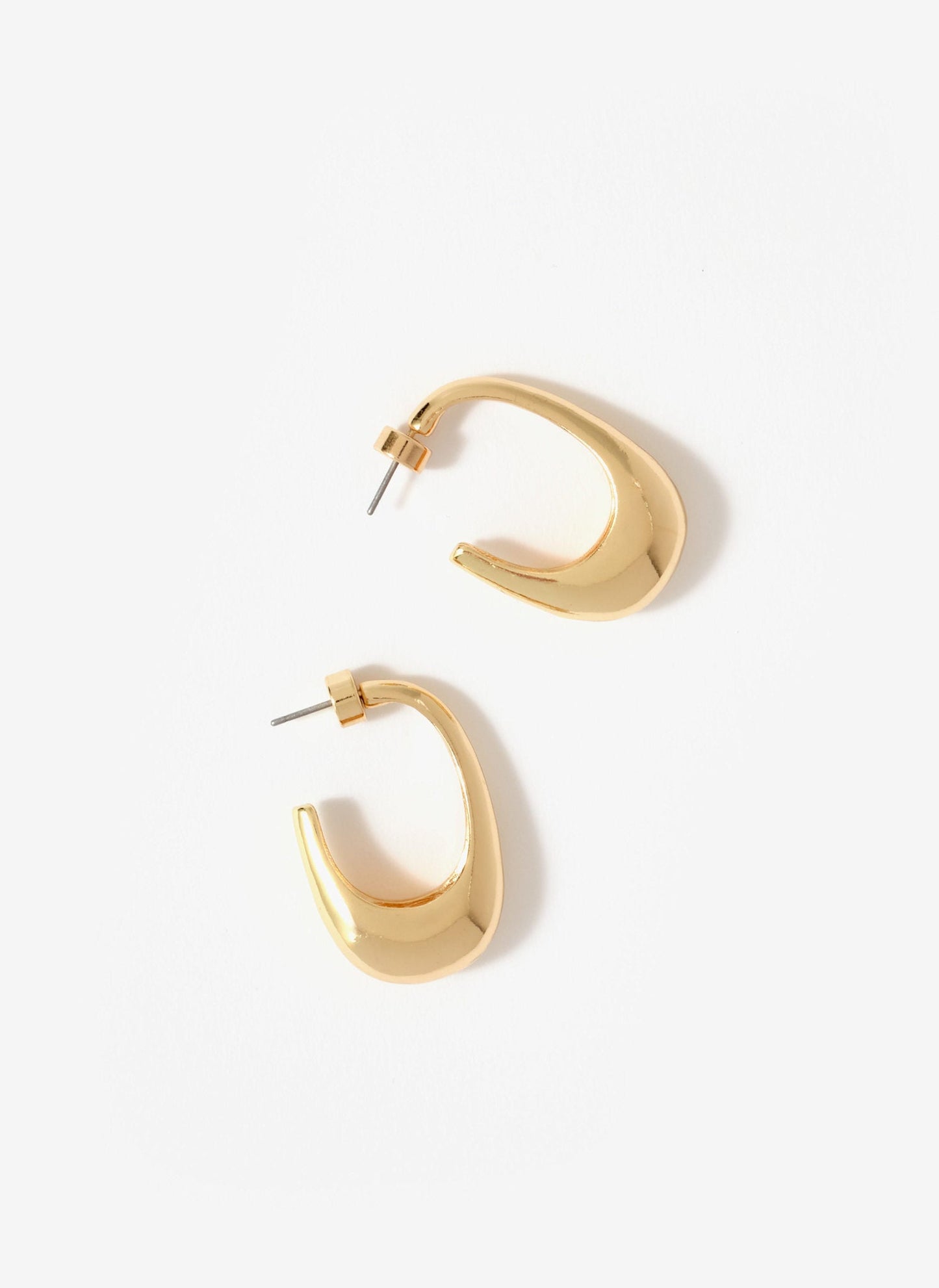 Gold Tone Hoop Earrings