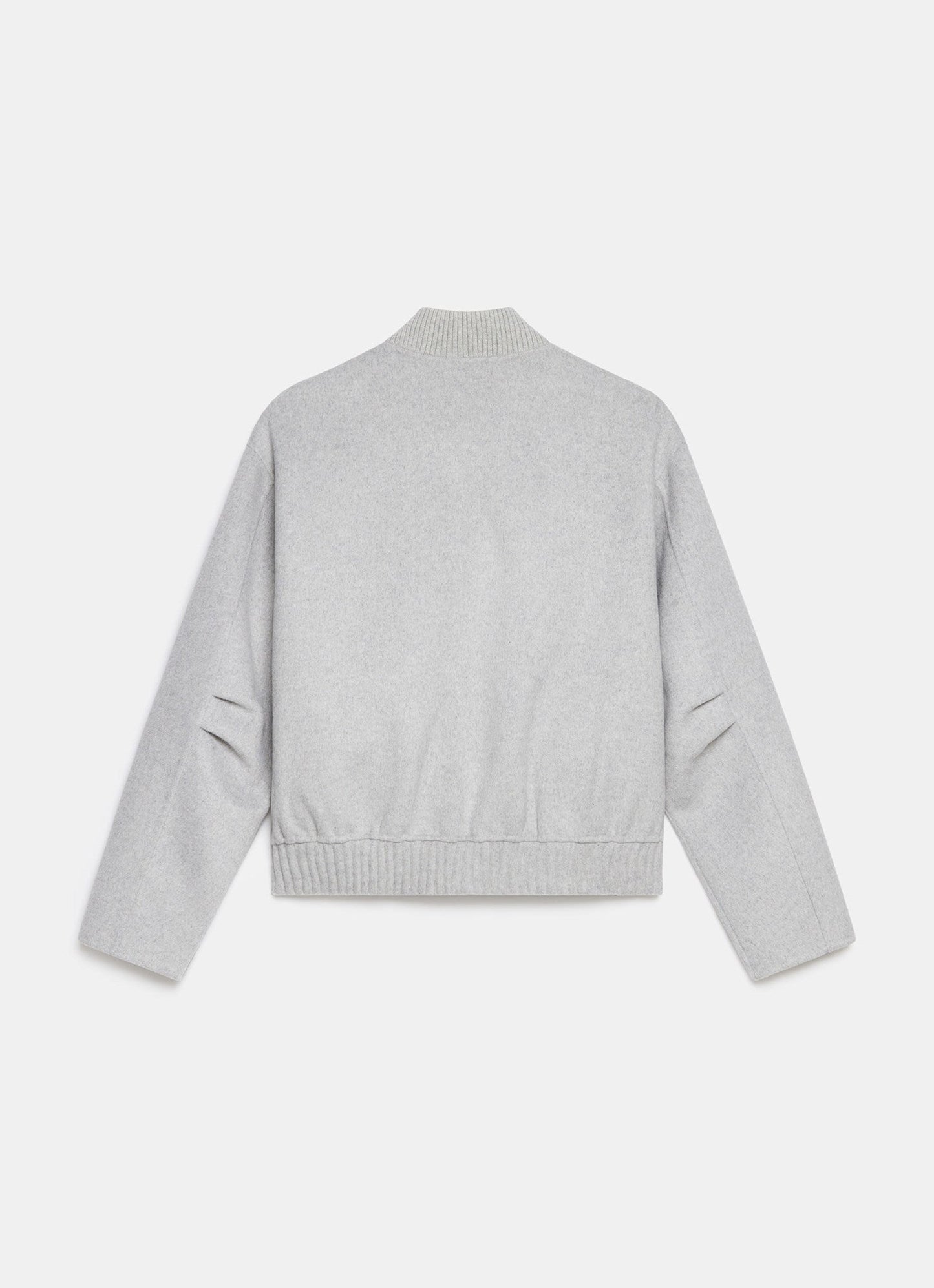 Grey Minimalist Wool Jacket