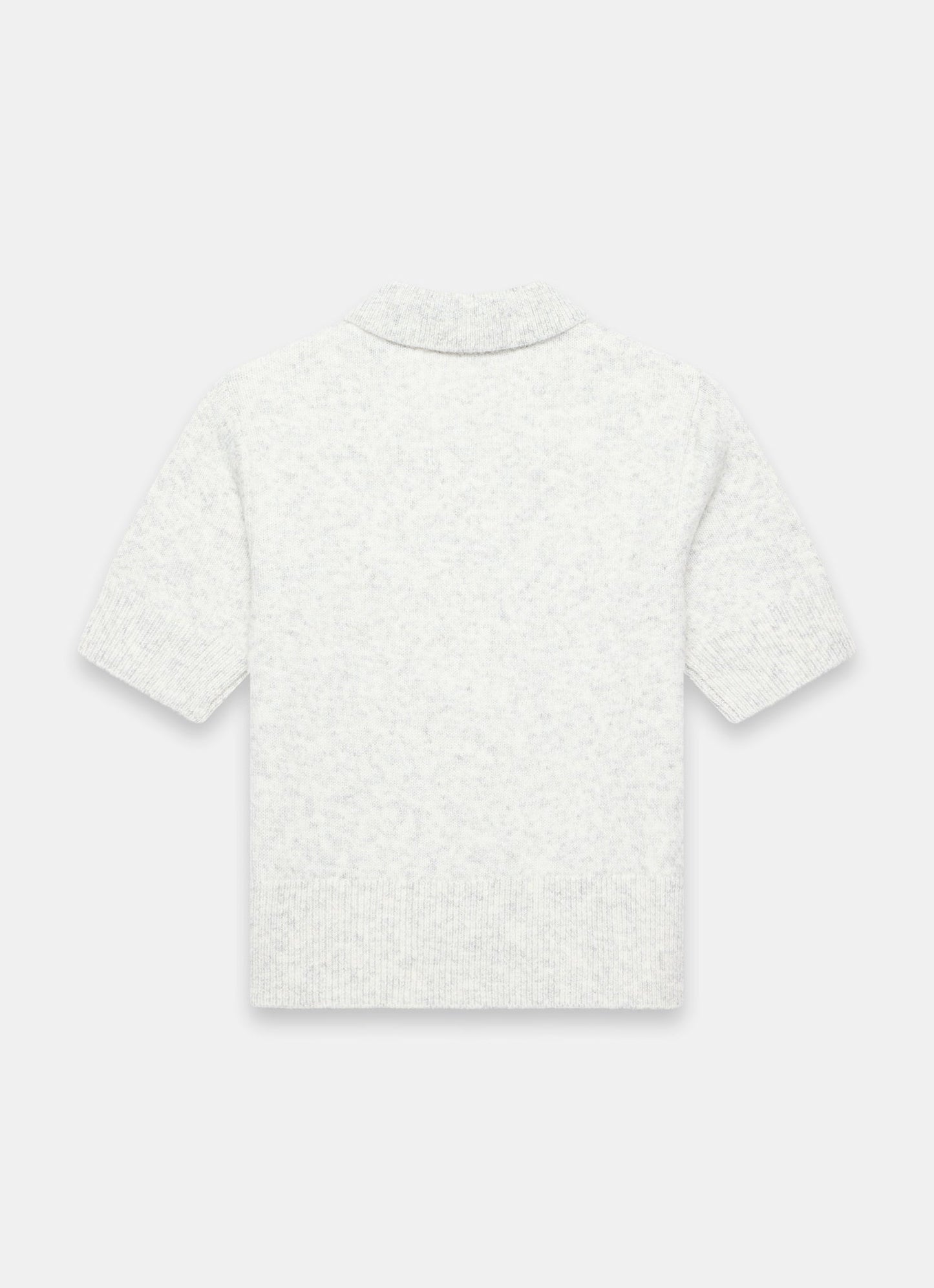 Grey Short Sleeve Knit Top