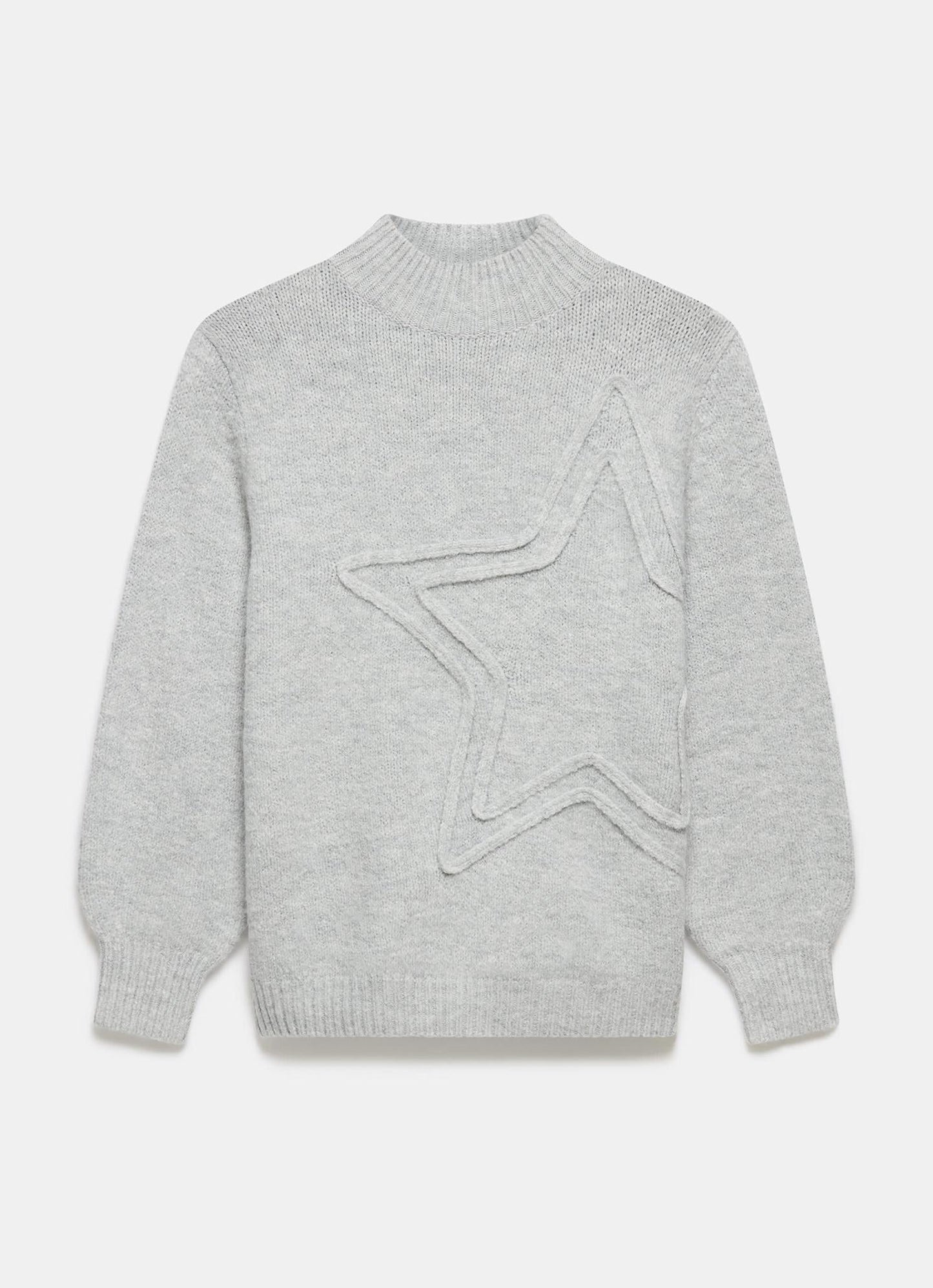 Grey Knit Star Jumper