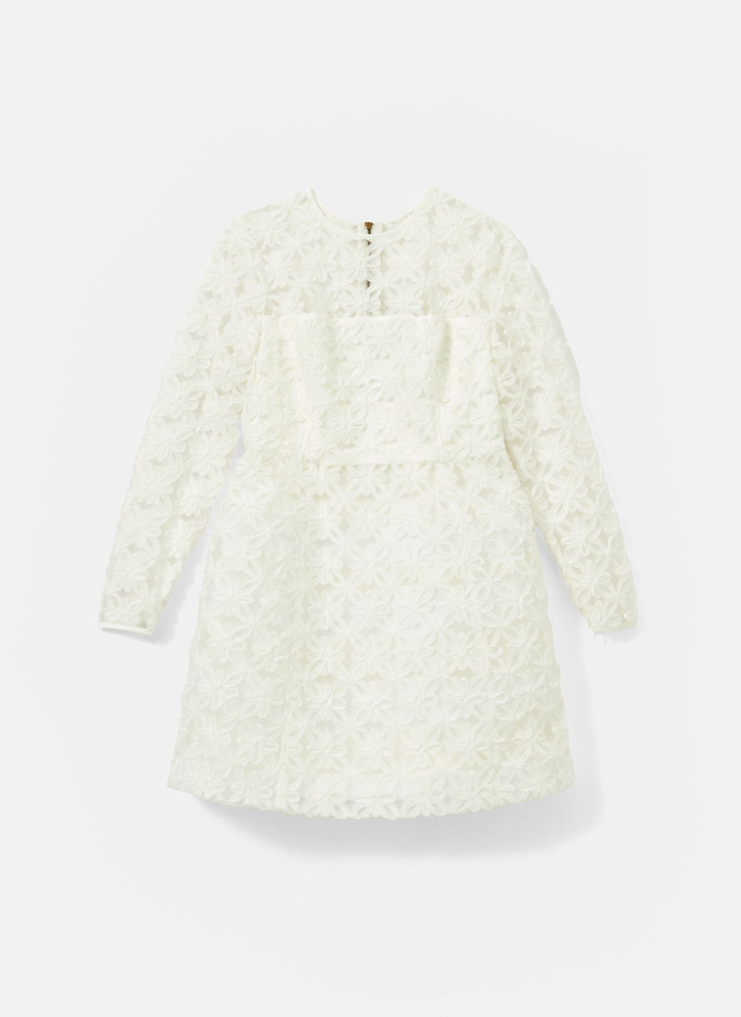 White Lace Hourglass Mini Dress