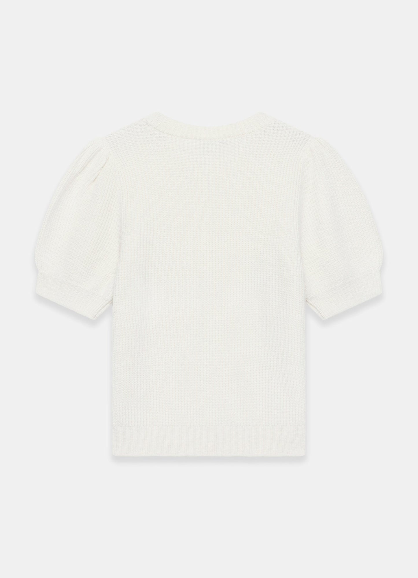 Cream Bow Detail Knit Top