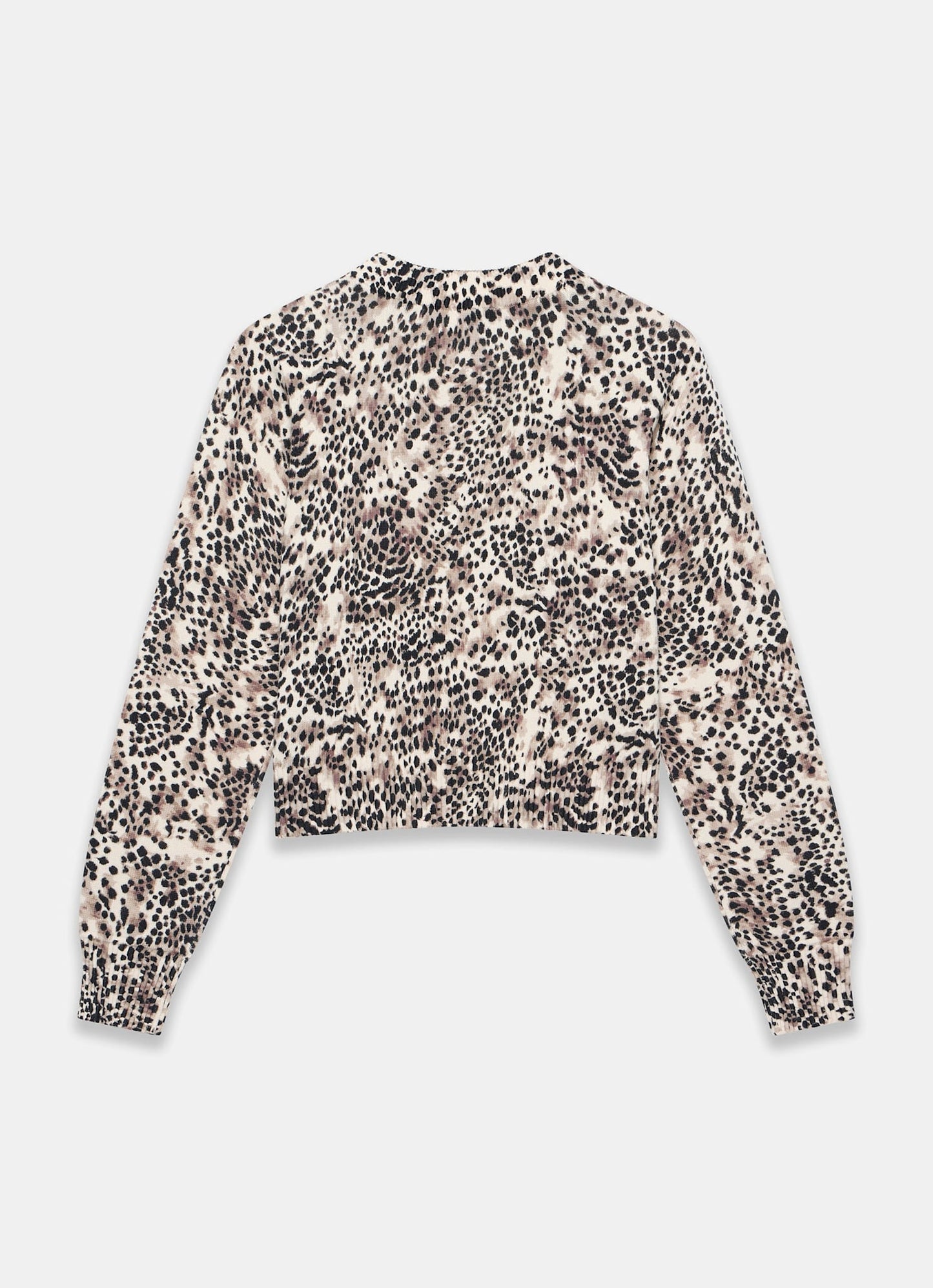 Leopard Print Cotton Cardigan