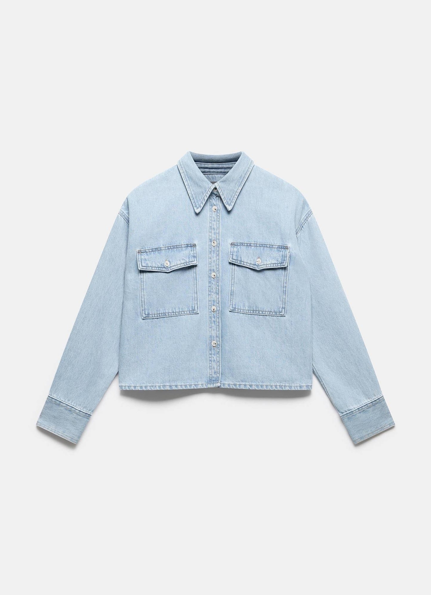 Light Indigo Denim Shirt