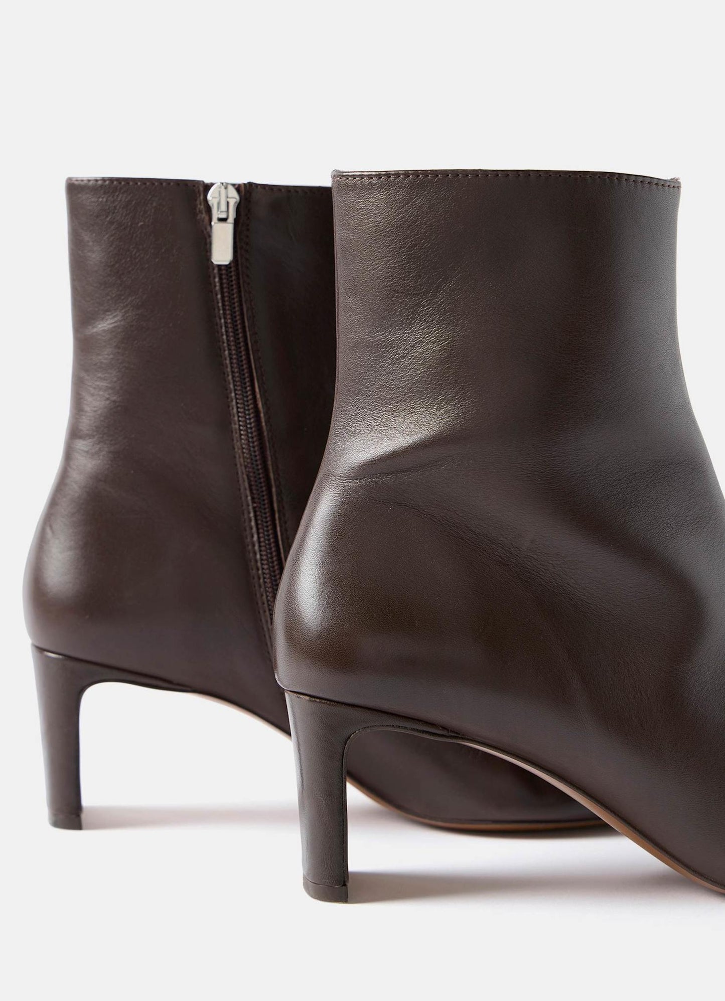 Macy Brown Heeled Ankle Boots