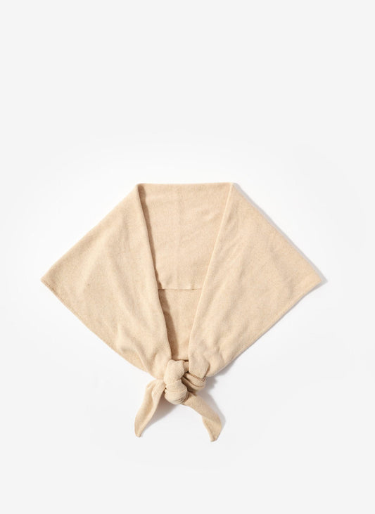 Neutral Triangle Knit Scarf