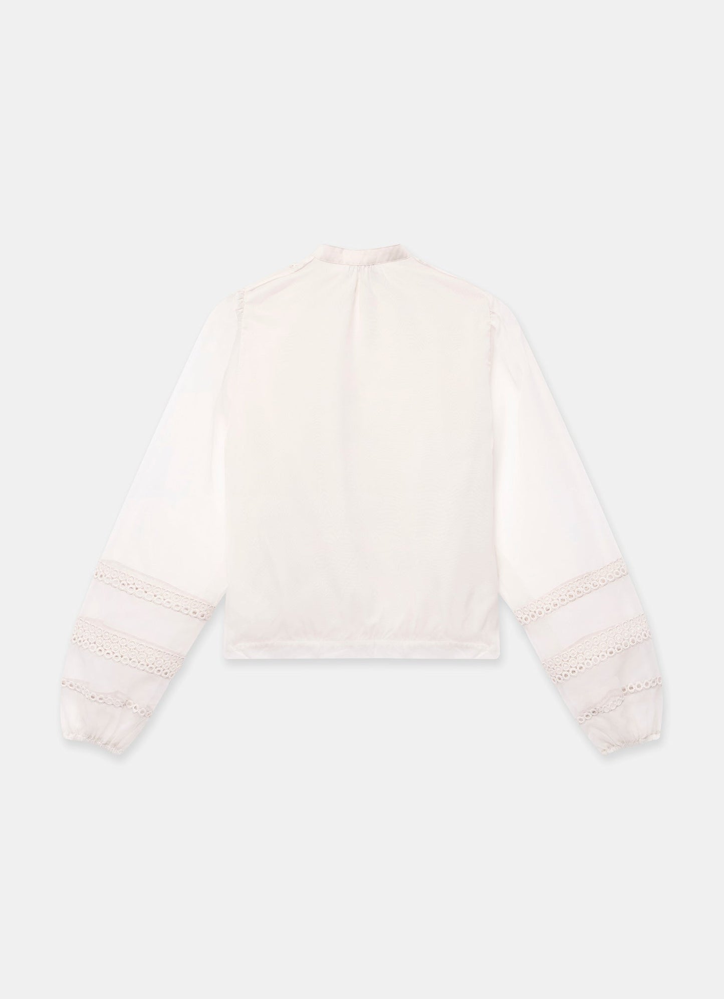 Neutral Sheer Trim Detail Top