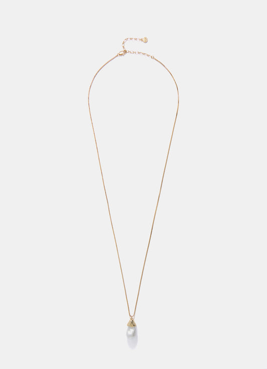 Gold Tone Pearl Pendant