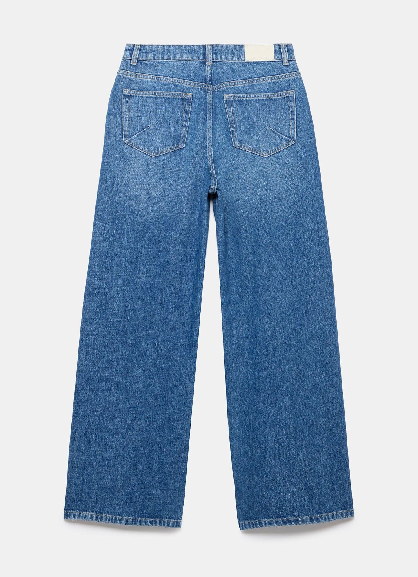 Indigo Side Stripe Wide Jeans