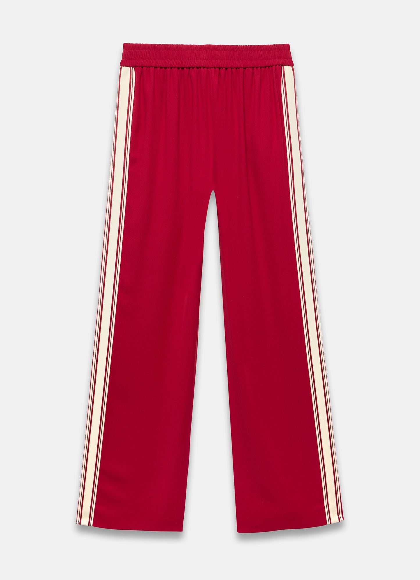 Red Side Stripe Wide Trousers