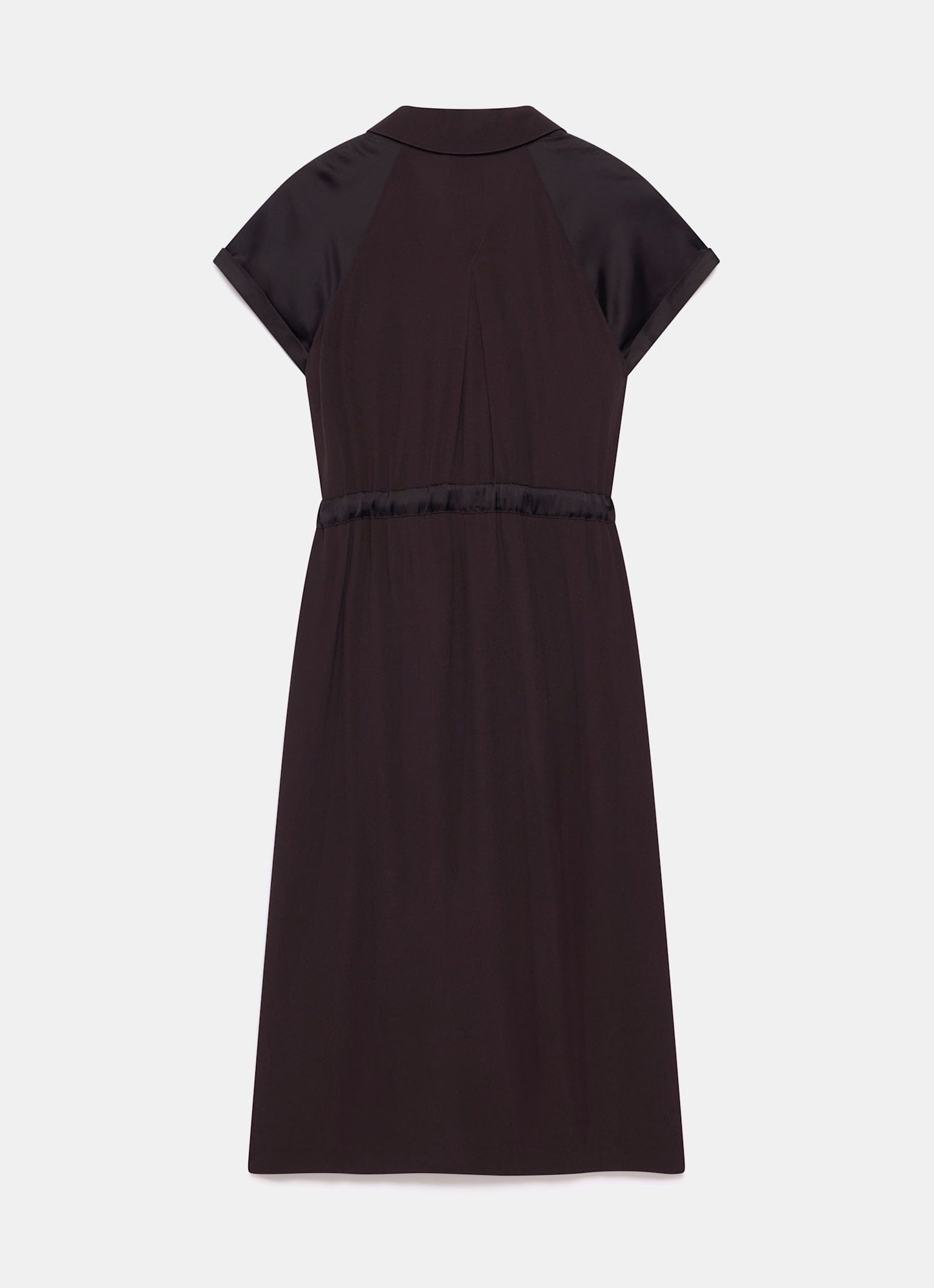 Brown Utility Midi Dress