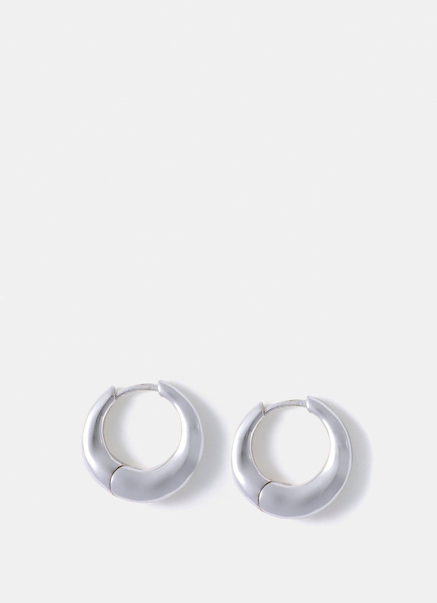 Silver Plated Irregular Hoop Earrings