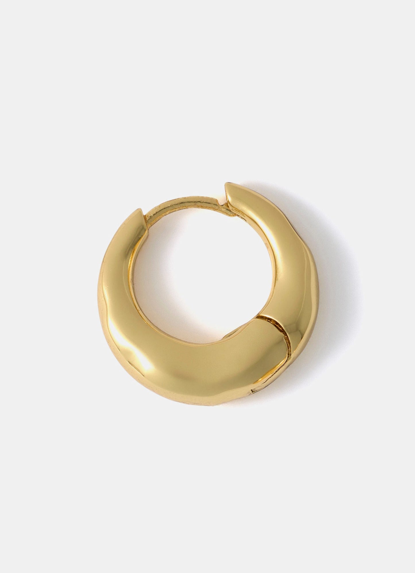 Gold Plated Irregular Hoop Earrings