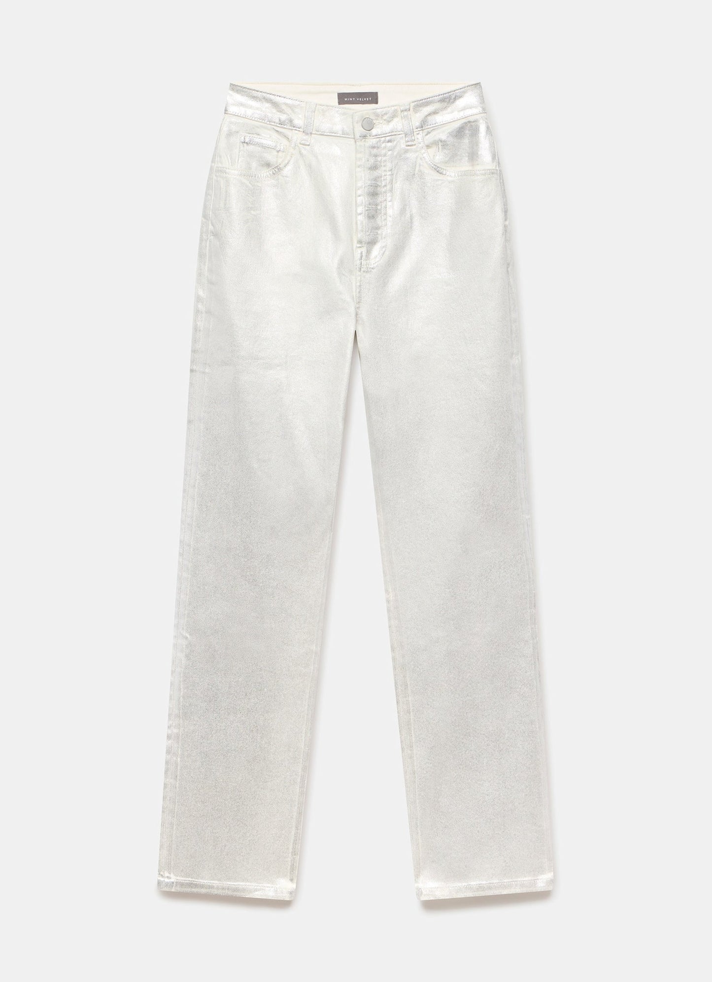 Silver Coated Slim Jeans