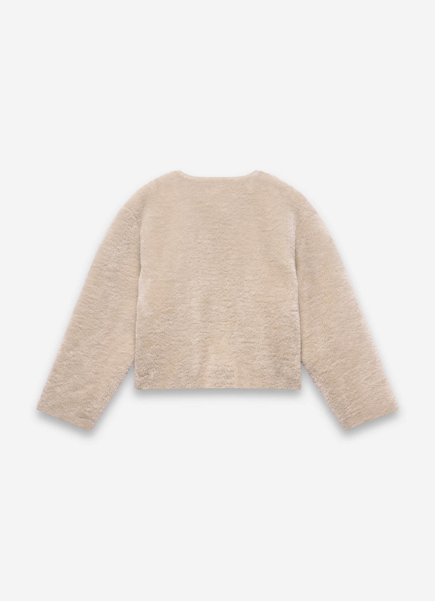 Neutral Borg Collarless Jacket