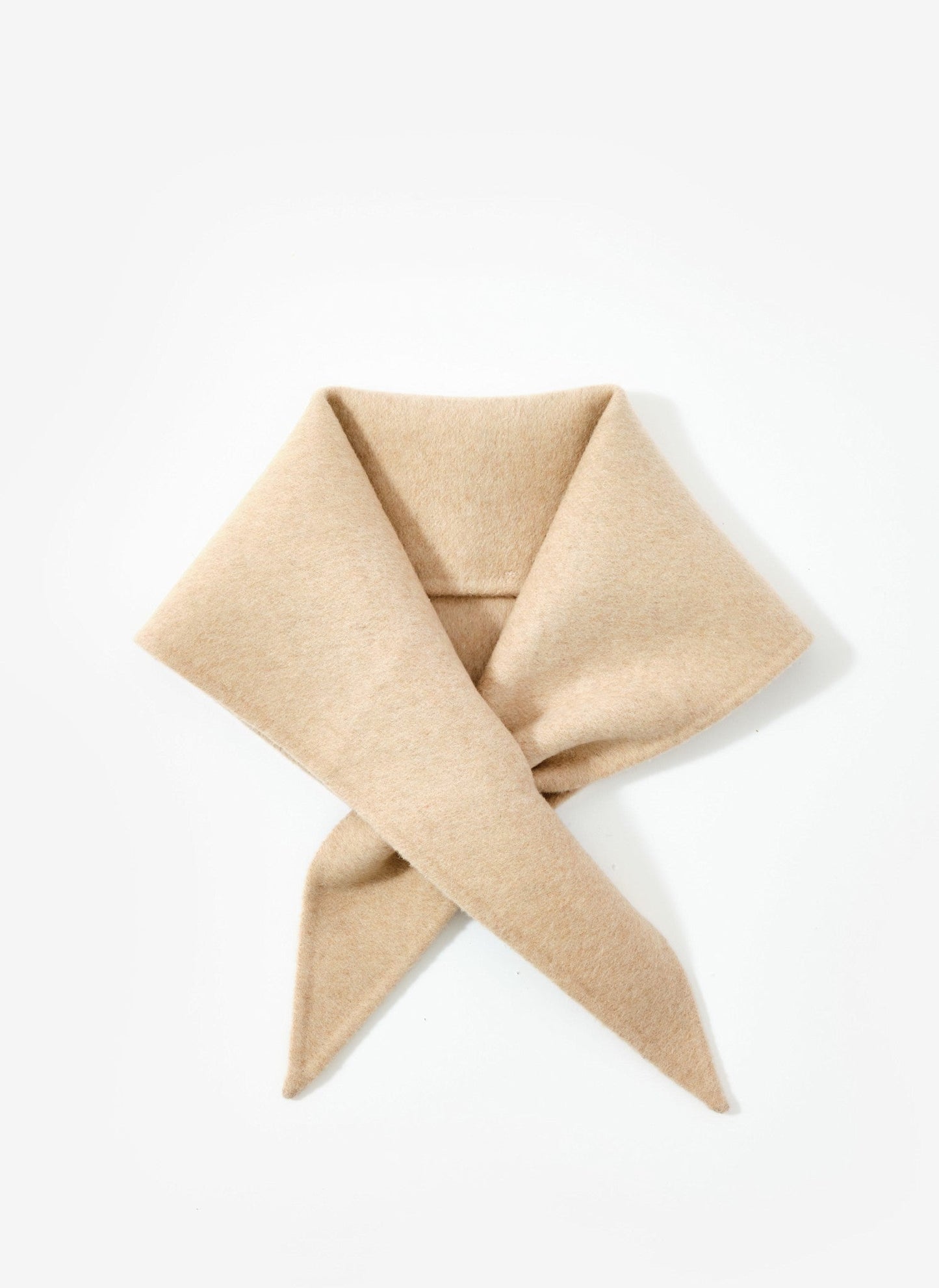 Neutral Triangle Wool Neck Scarf