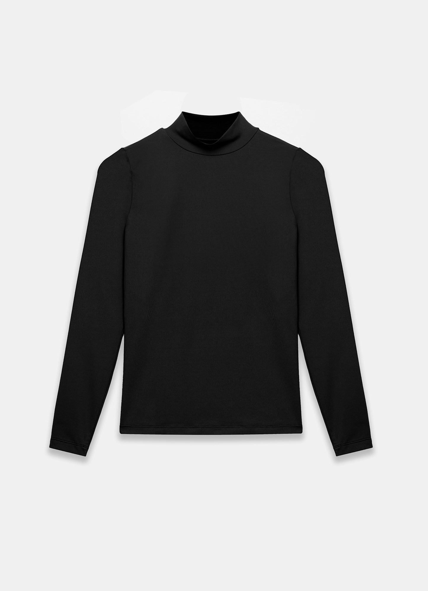 Black High Neck Layering Top