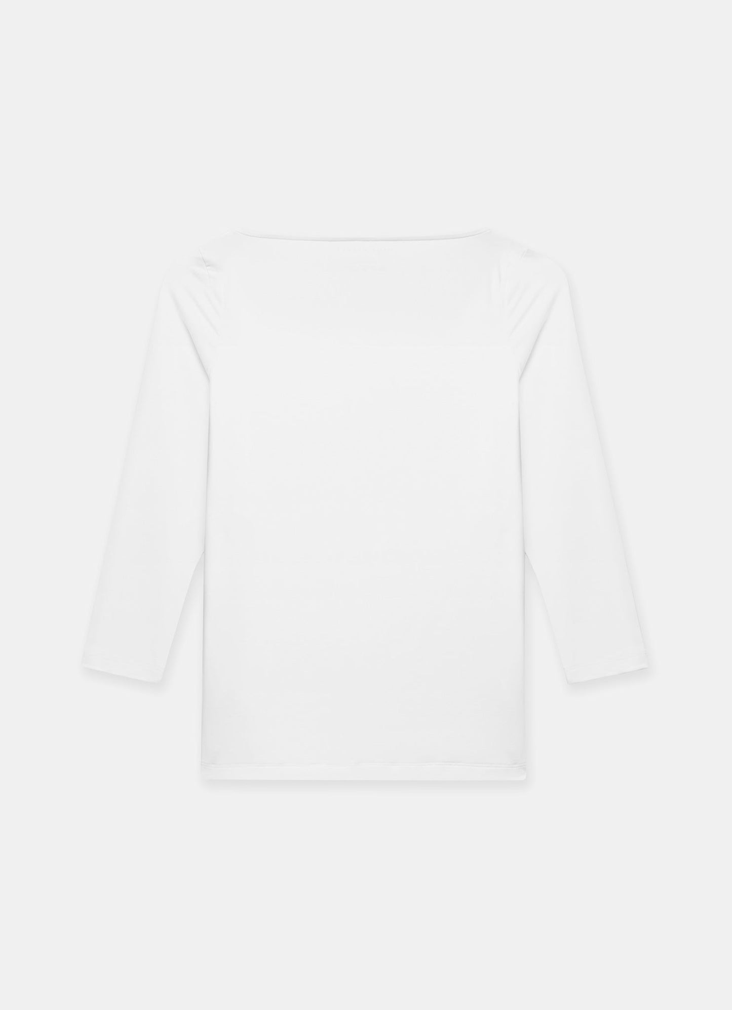 White Slash Neck Layering Top
