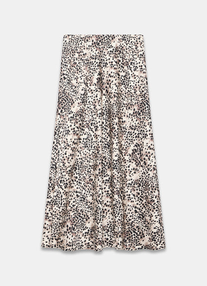 Leopard Print Slip Skirt