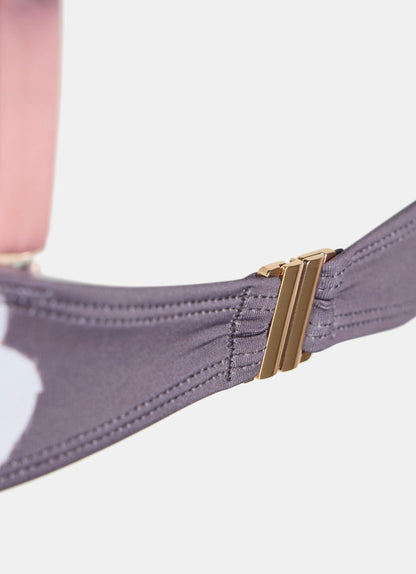 Floral Print Bandeau Bikini Top