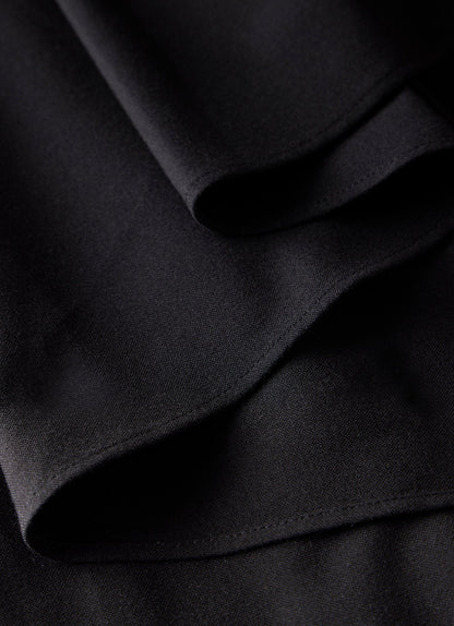 Black Asymmetric Midi Dress