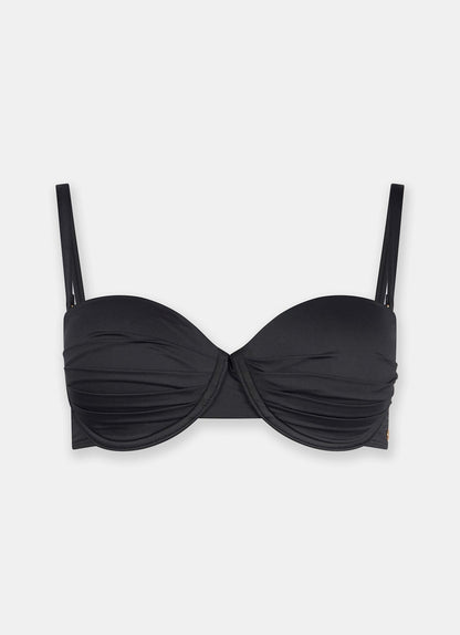 Black Bandeau Bikini Top