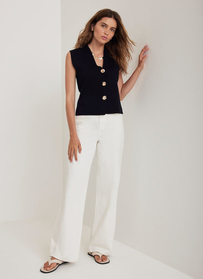 Black Knit Waistcoat