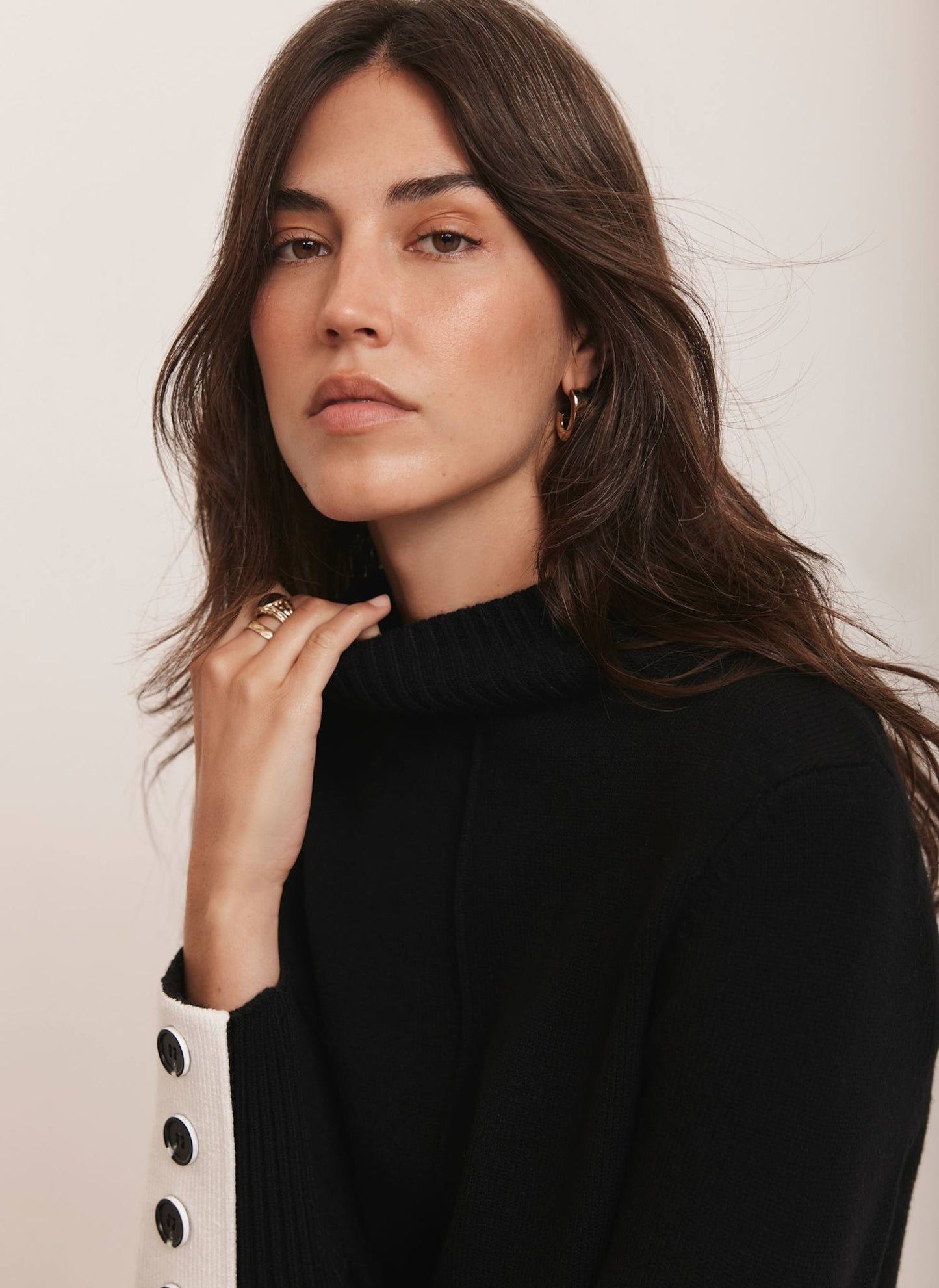Black Knit Mini Dress