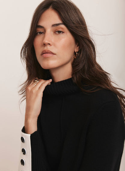 Black Knit Mini Dress