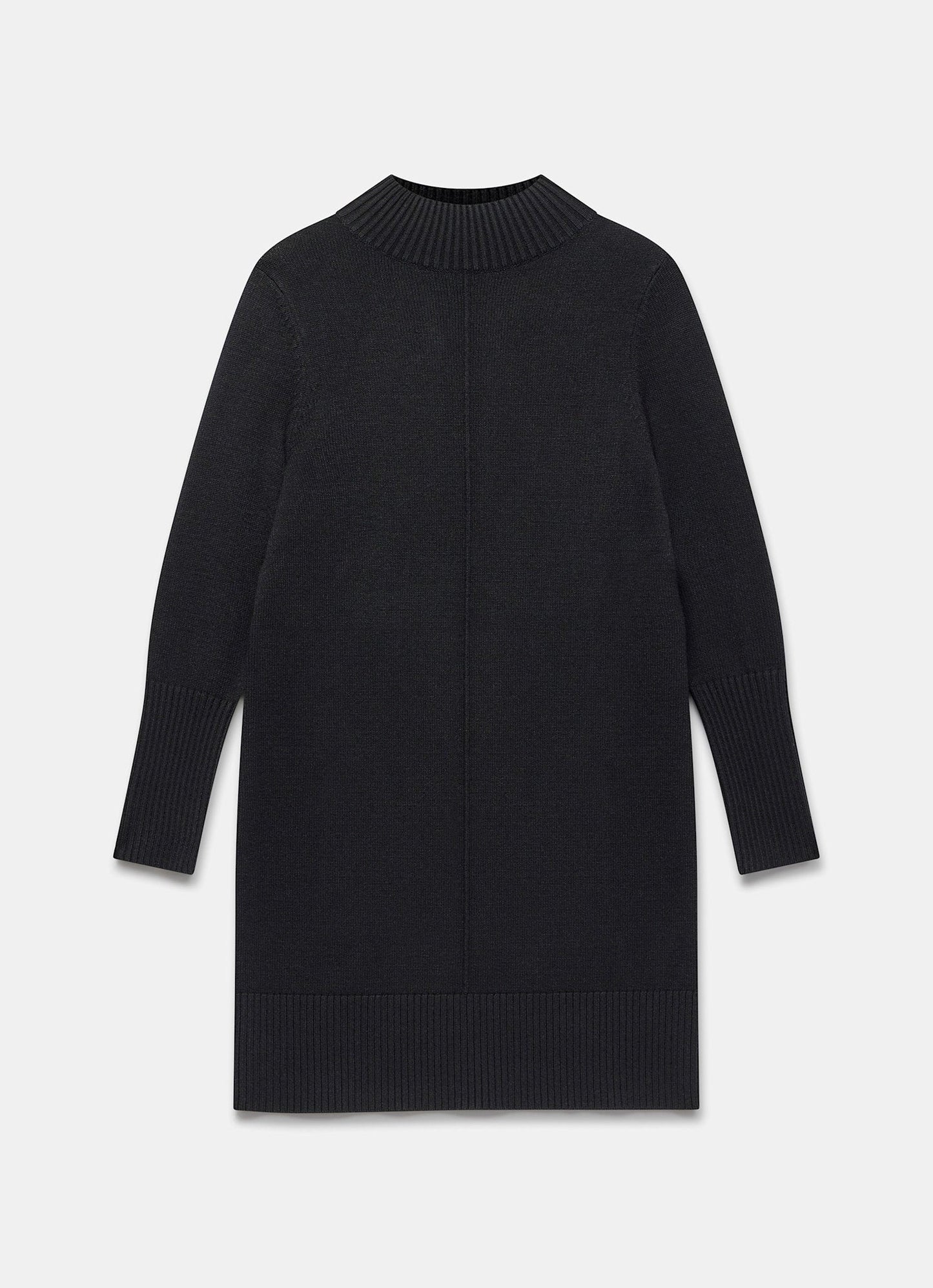 Black Knit Mini Dress