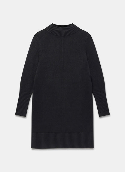 Black Knit Mini Dress