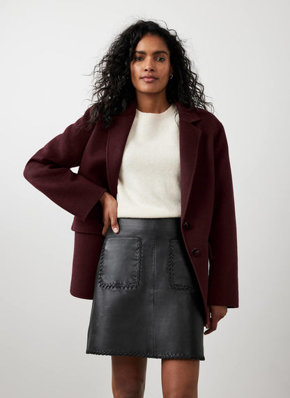 Black Leather Mini Skirt